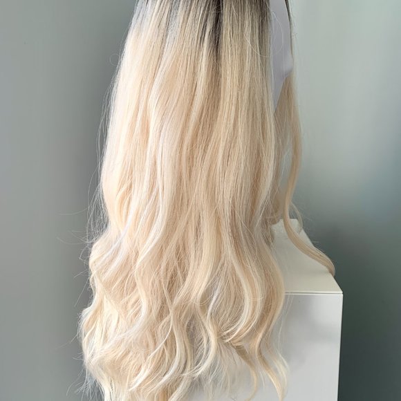 NEW Long Blonde Body Wave Synthetic Wig - Picture 3 of 4